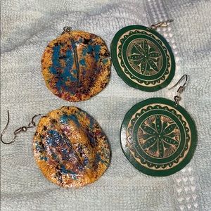 Columbian Made Earrings 2 sets